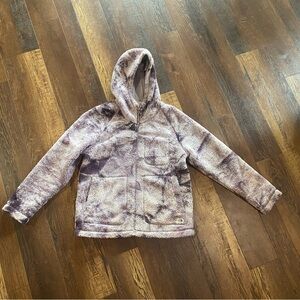 North Face Hooded Jacket - Purple Tie-Dye